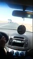 فتاة سعودية تعلم سواقها قيادة السيارة على الطريق السريع في تبوك