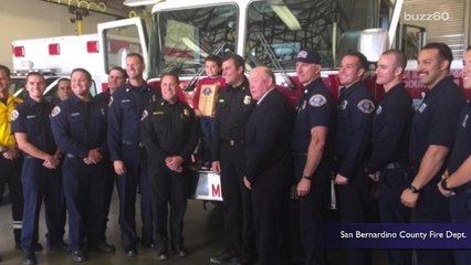 Hero 5 year old boy puts his fire safety training to use