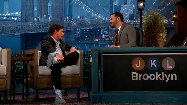 Michael J. Fox on the Marty McFly Action Figure