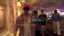 Ashton Kutcher and Nick Jonas Fake Celebrity Prank | Celebrities Pranks Public Define AWKW