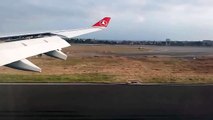 Landing aircraft at Turkish airport