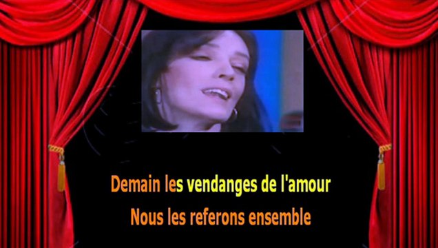 Karaoké Marie Laforêt - Les vendanges de l'amour