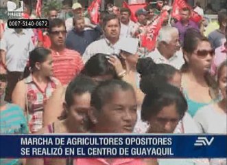 Ambiente previo a las marchas en Guayaquil