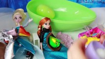 GIANT Disney FROZEN videos Play Doh ELSA toy Kinder Surprise Egg Anna Let It Go Huge Olaf
