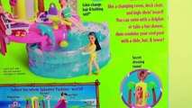 Frozen Elsa Polly Pocket Disney Princess Ariel Mermaid Magic Clip Color Change Pool Party