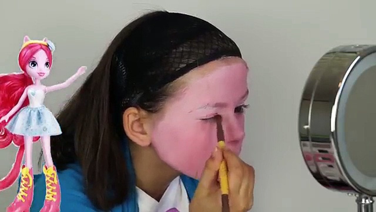 My Little Pony Pinkie Pie Makeup Tutorial! Equestria Girls Doll Cosplay | Kittiesmama