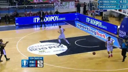 P.A.O.K. B.C. - BC Lietuvos Rytas LAST 3 MINUTES