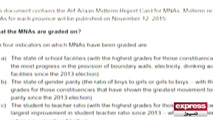 Alif Ailan report about Schools in MNAs Constituencies