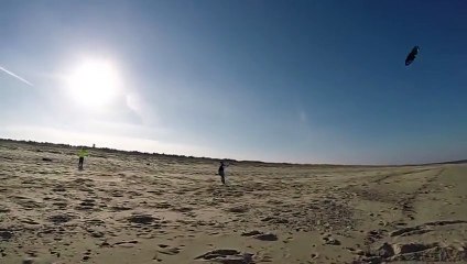 Kite Surfing Fail Lifts Dude Into Sky  Down For The Count