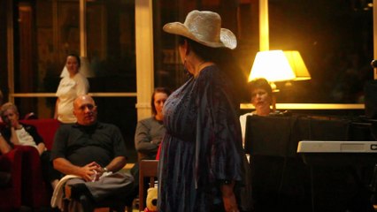 Kathy Goodwin signs to Colin Paul singing 'Charro' Sheffield Remembers 2015