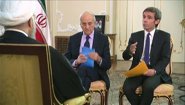 VIDEO FRANCE 2. L'Iran, à aucun moment, n'a souhaité fabriquer une bombe atomique, ni hier, ni aujourd'hui : l'intégralité de l'interview d'Hassan Rohani, le président iranien