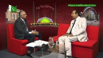 Jawaid Qazi with former MQM member Naeem Ahmed in Aaj Ka Sabrang on Sheffield Live TV in South Yorkshire