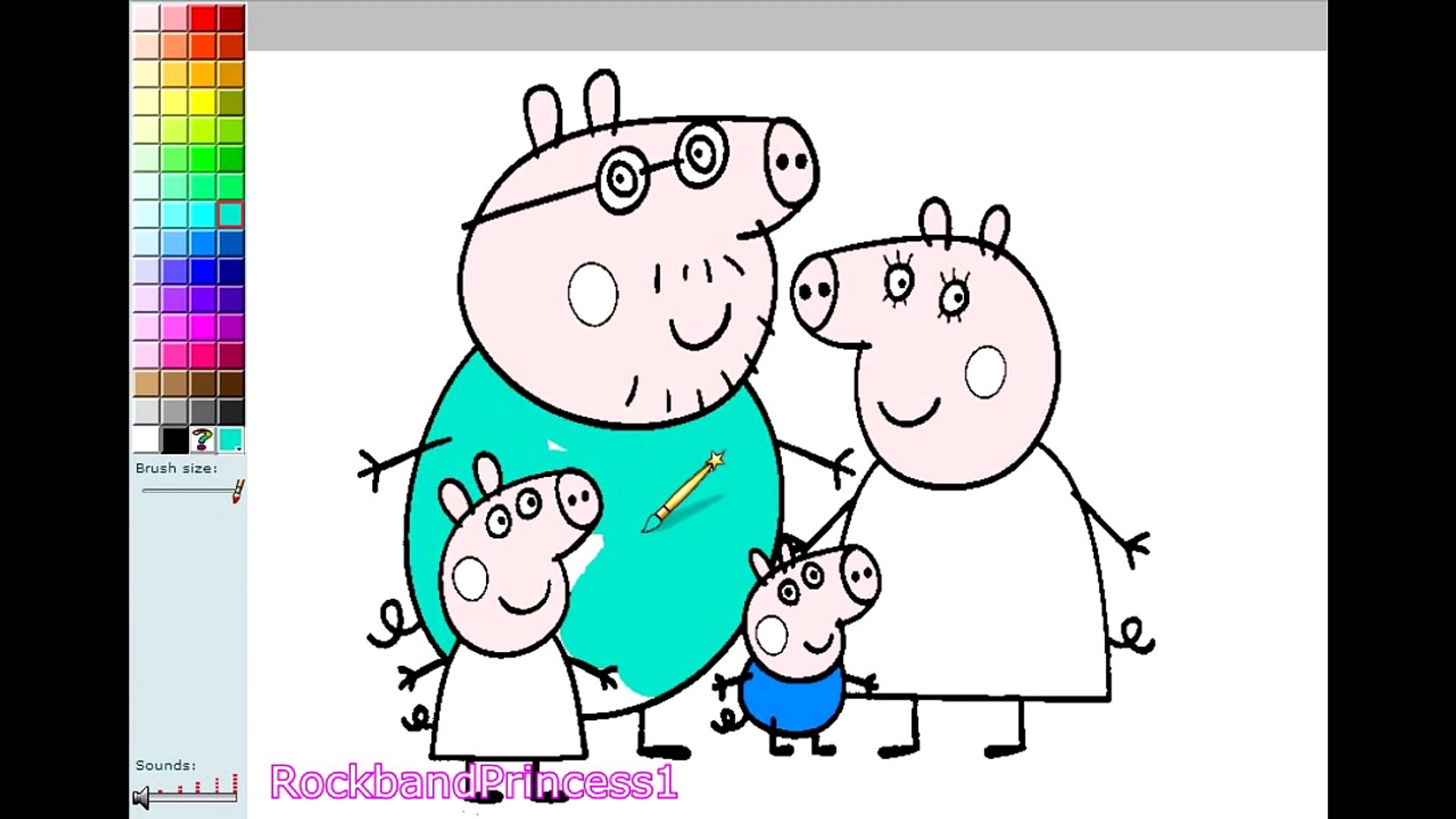 Peppa Pig coloring pages printable games