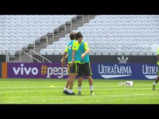 Confira imagens do treino da Seleção na Arena Corinthians