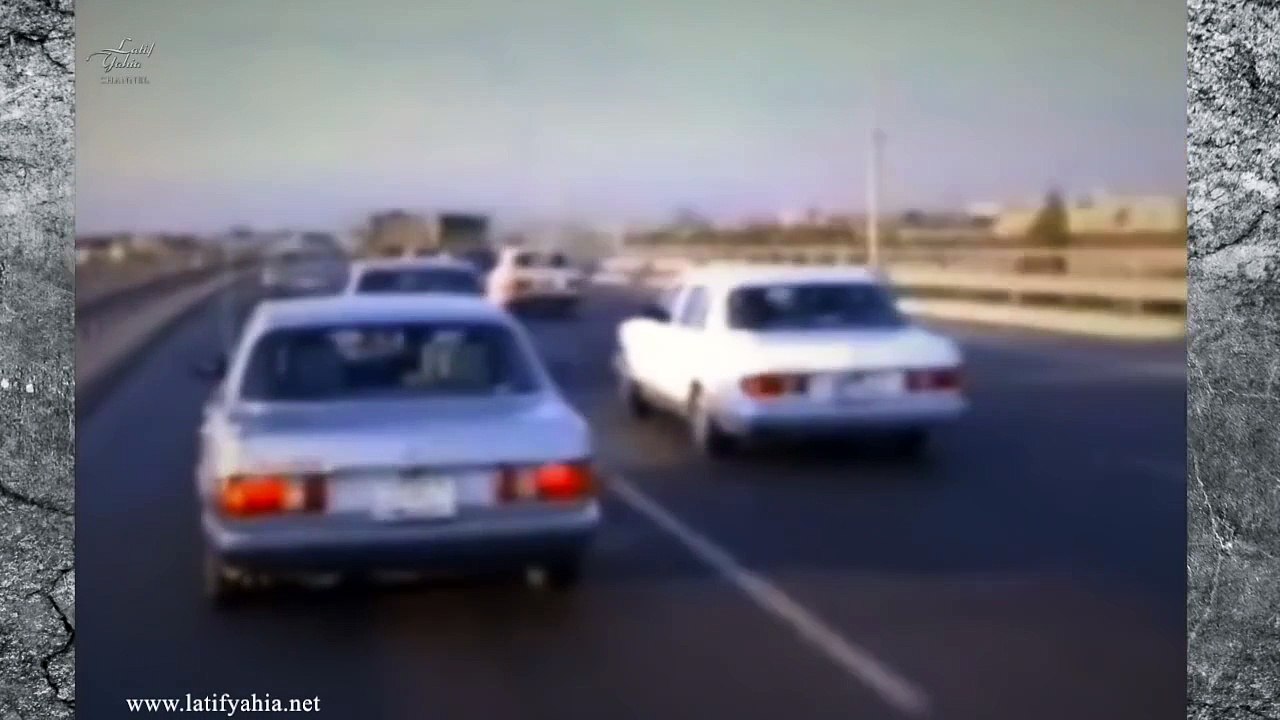 صدام حسين مع الملك حسين في جولة داخل بغداد بسيارت�
