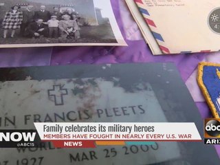 Family celebrates its military heroes