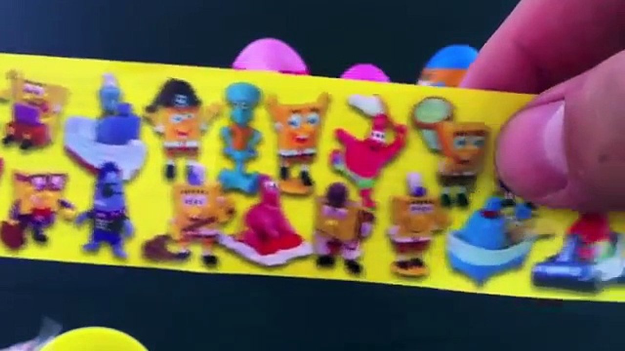 Surprise eggs Pocoyo, Spongebob, Barbie, Peppa pig, Kinder surprise egg Unboxing gift Cand
