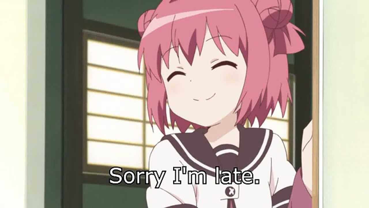 She's late