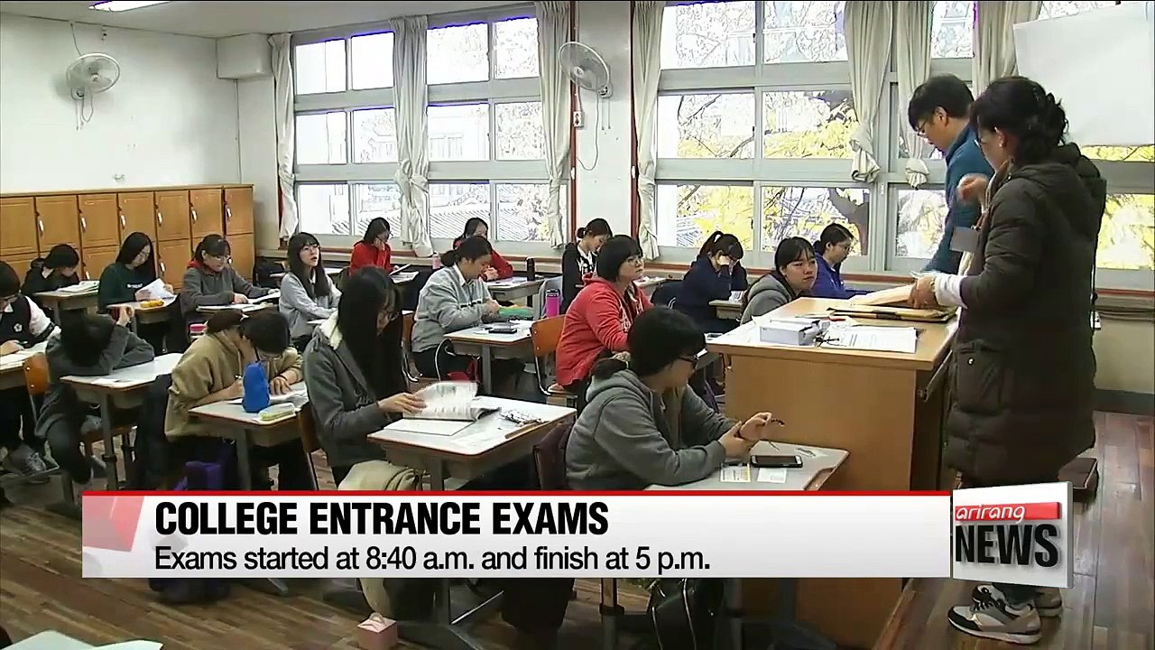 College entrance exams underway around the country
