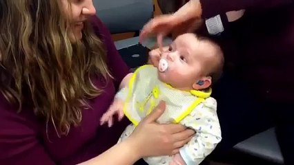Emotional Moment Baby Hears His Mother For The First Time In His Life - YouTube