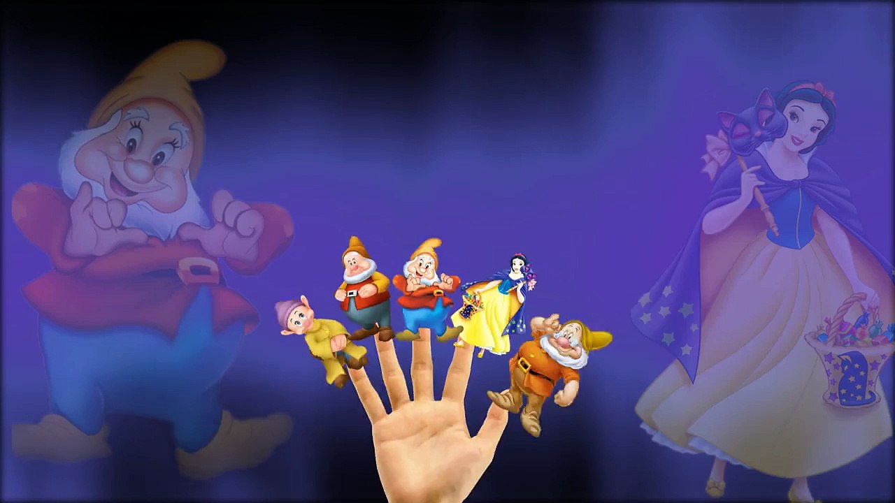Finger Family Rhymes Snow White And The Seven Dwarfs Cartoons For Children Nursery Rhymes