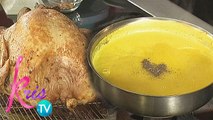 Kris TV: How to make a gravy sauce for roasted turkey?