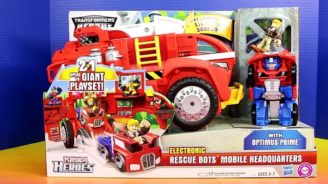 Playskool Heroes Transformers Rescue Bot Mobile Headquarters Imaginext Gorilla Grodd Barne