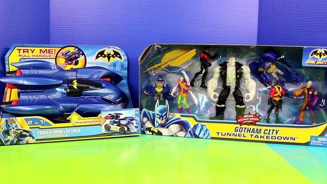 Transform & Attack Batmobile Gotham City Tunnel Takedown Batman Robin Solomon Grundy Joker
