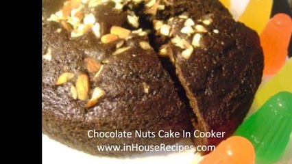 Download Video: Chocolate Nuts Cake In Cooker - Hindi with Eng subtitles कुकर केक(हिंदी) URDU Apni Recipes