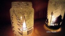 Home Made Candle Holders Recyling Old Jars - DIY Home Christmas Decorations