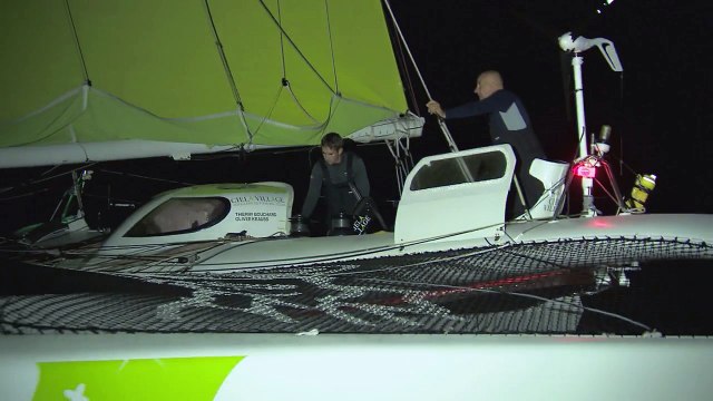 Arrivée de Ciela Village (Multi50)- Transat Jacques Vabre 2015