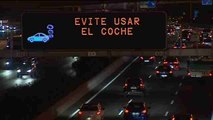 A menos de 70 km/h en Madrid para reducir la contaminación