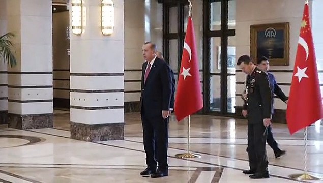 Turkish President Erdogan meets Panama's Ambassador Corona in Ankara