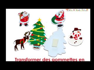 Transformer les gommettes en decorations
