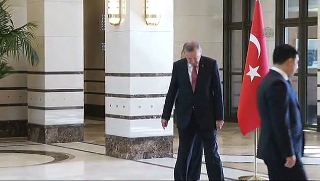 Turkish President Erdogan meets French Ambassador Fries in Ankara