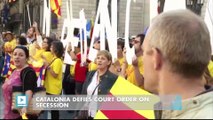 Catalonia Defies Court Order on Secession