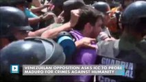 Venezuelan opposition asks ICC to probe Maduro for crimes against humanity