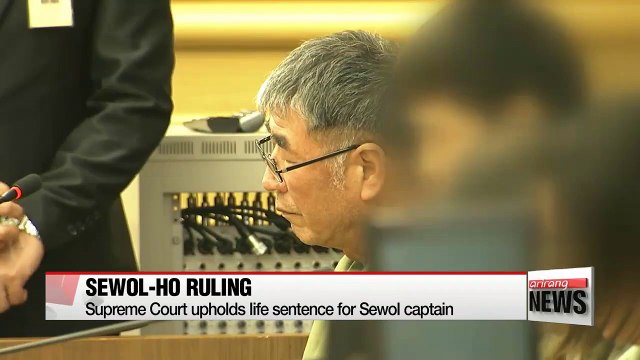 Korea's Supreme Court upholds life sentence for Sewol captain