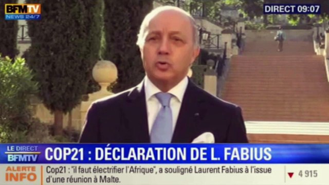 Fabius à Kerry : La Cop 21 ce n'est pas des discussions en l'air