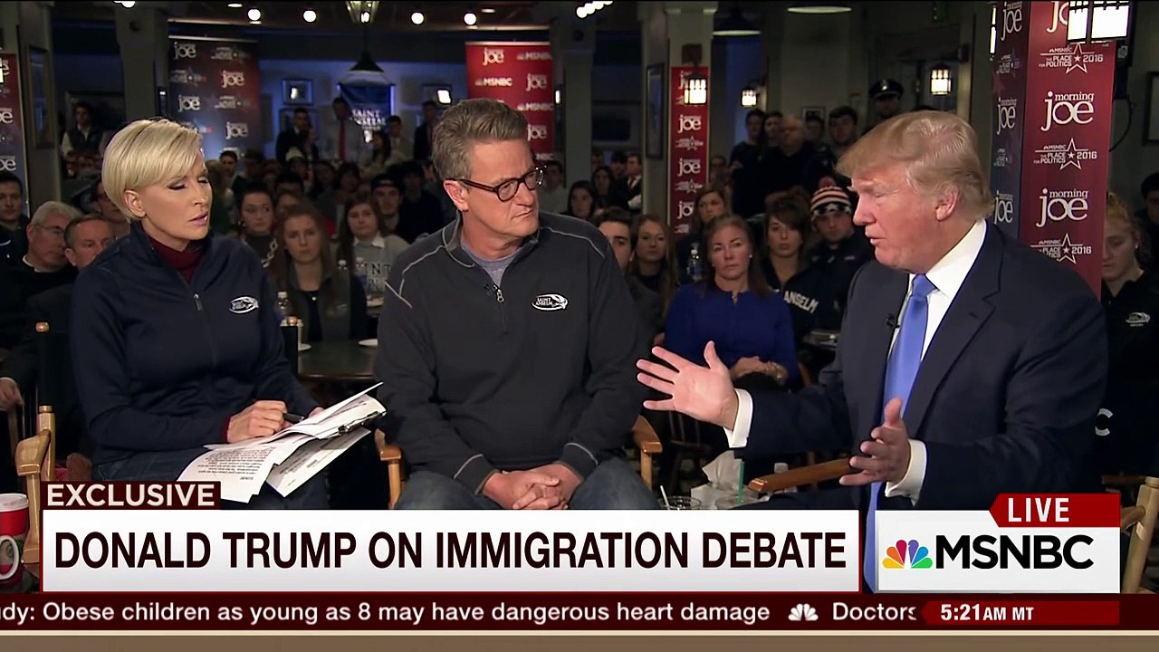 MORNİNG JOE USA  NEWS 'There's going to be a Trump wall'