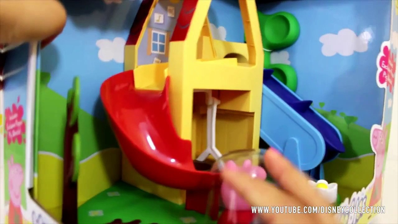 Peppa Pig Wind & Wobble Playhouse Muddy Puddles Weebles Toy Playset