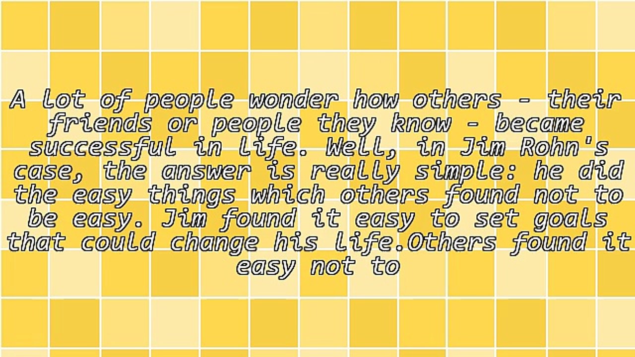 What I Learned From Jim Rohn About Success and Neglect