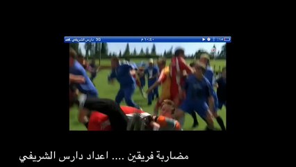 مضاربة ساخنة بين فريقين لكرة القدم