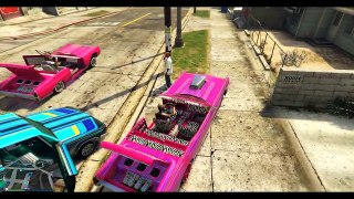 GTA 5 Free Roam - Smart Car Launches and Lowriders! (GTA 5 Funny Moments)