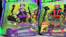 Teenage Mutant Ninja Turtles New Stealth Tech Toy Review Mikey Amplifying Gun Turns into a
