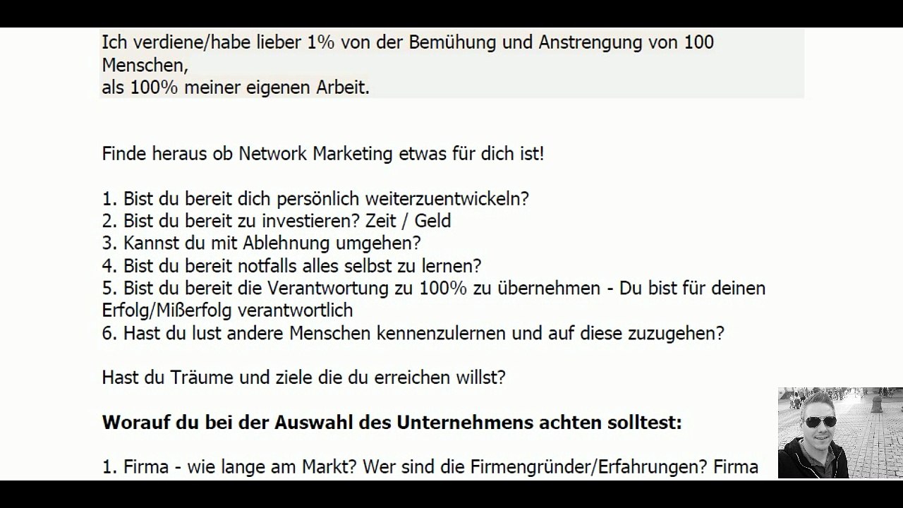 Network Marketing - Das 1x1 des Network Marketing - Eine kurze Zusammenfassung