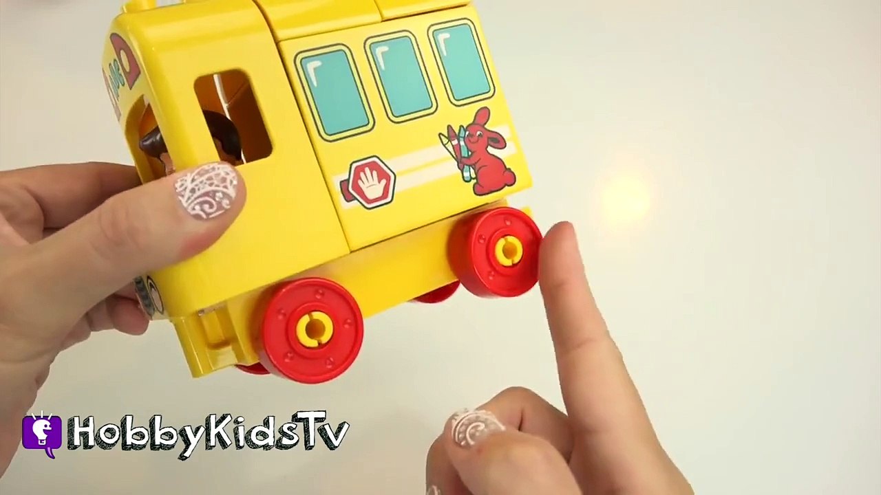 Wheels on the Bus Song! Firetruck, Batman Plane Train + Lightning McQueen Spiderman HobbyK