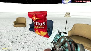 Gmod Sandbox Funny Moments MOON Edition - Doritos Bag Fight, The Matrix, Space Ship (Garry