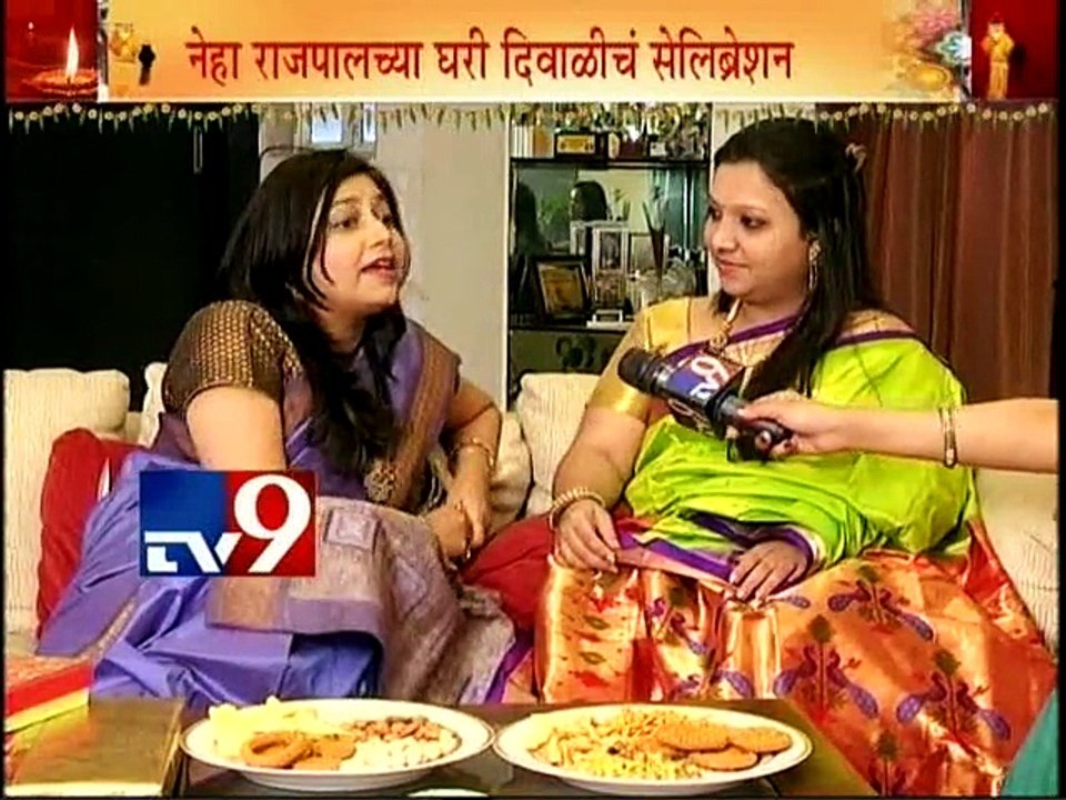 Neha Rajpal & Ashwini Shende’s Diwali Celebration 2015 with TV9/Part1