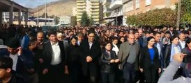 Silvan'da Yüksekdağ'ın da katıldığı yürüyüşe polis müdahalesi